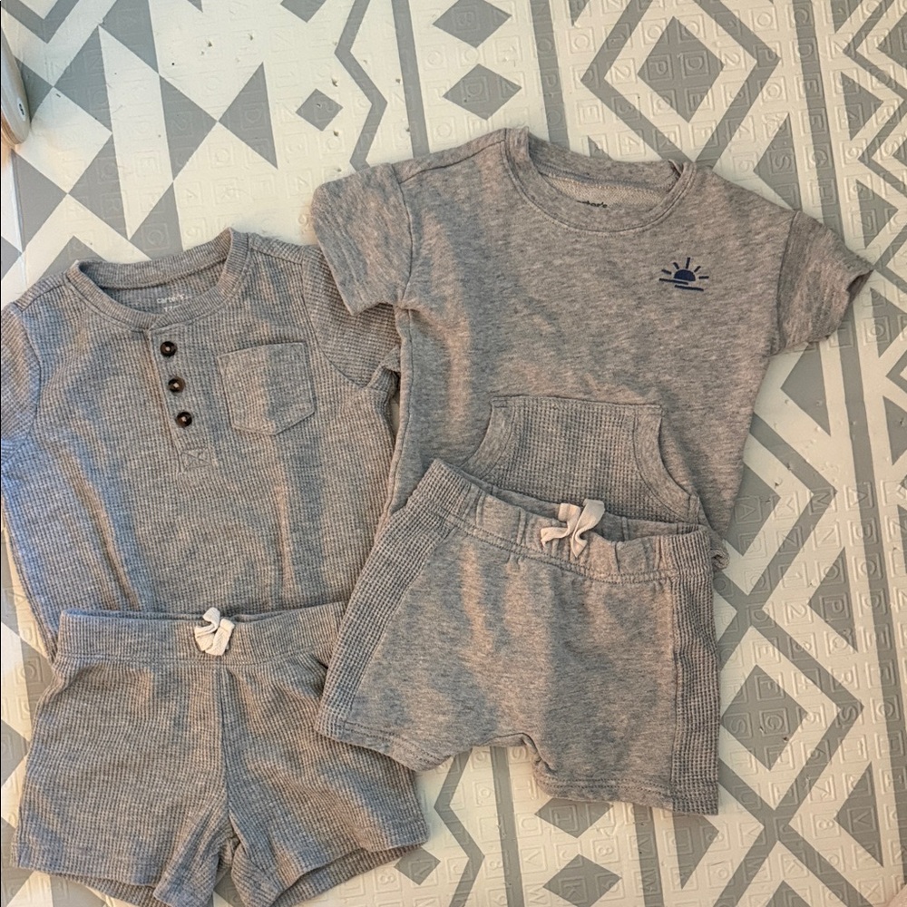 Gray Baby Outfit Set • 12M